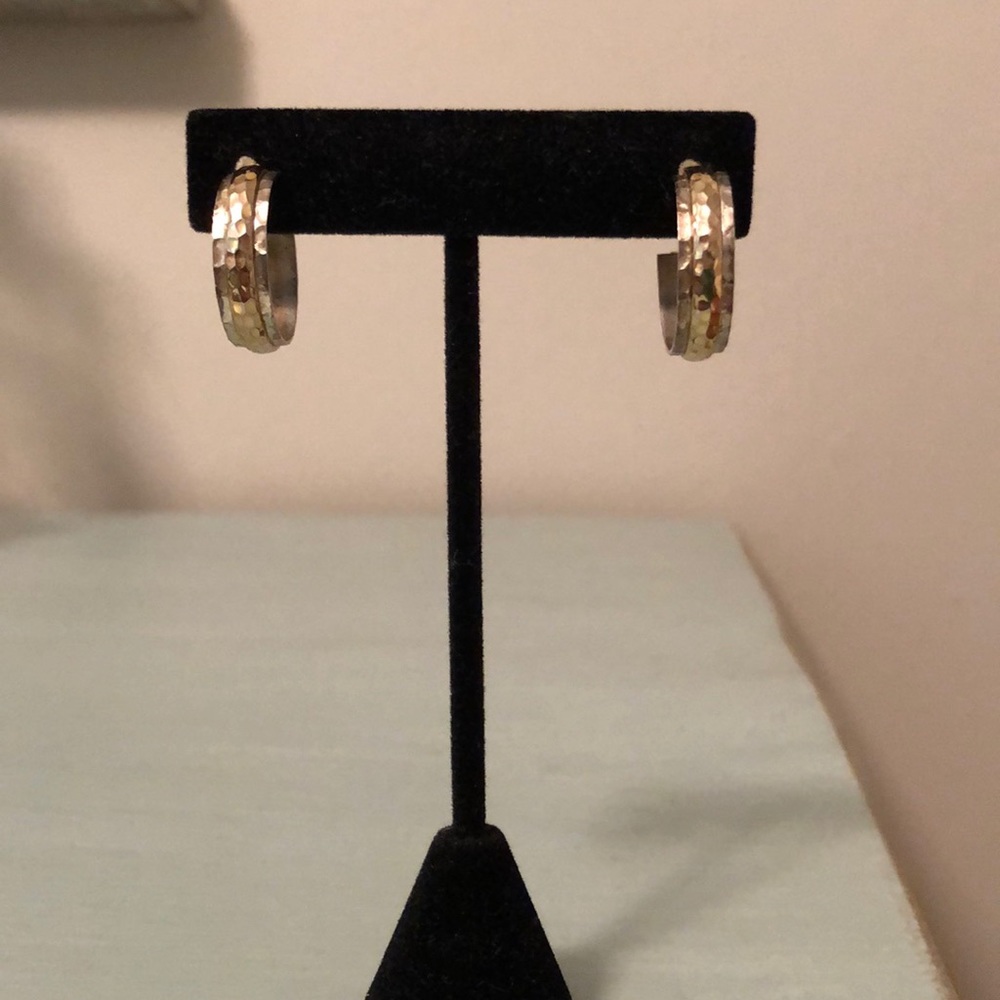 Silpada hammered earrings